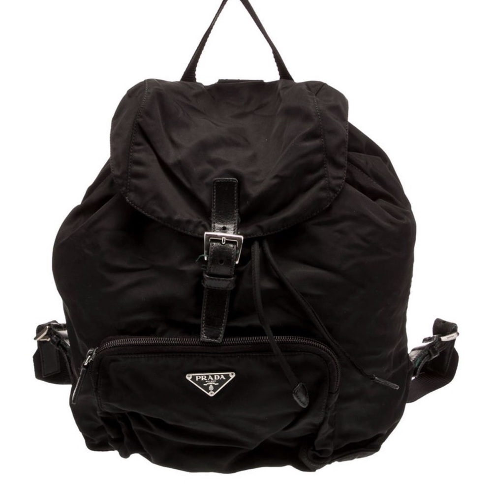 The Real Real Verified Prada Classic Black Backpack
